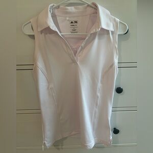 Adidas Light Pink Sleeveless Golf Shirt Small